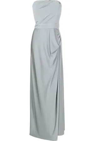 Lethicia Bronstein Mica draped-back gown