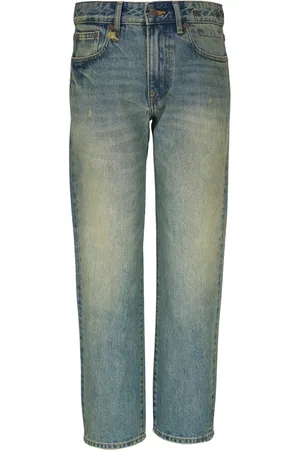 R13 Logo-appliqu?? straight jeans