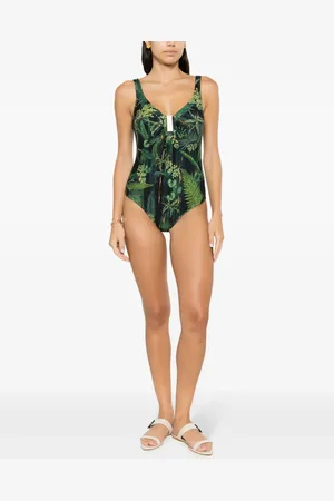 Lygia & Nanny Mirassol leaf-print swimsuit