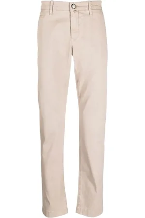 Jacob Cohen Logo-patch straight-leg trousers