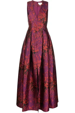 Sachin & Babi Brooke floral-print evening dress
