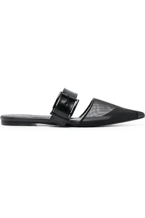Alexander McQueen Punk point-toe flat mules
