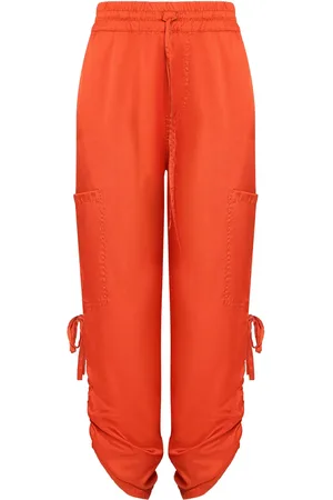 Uma Raquel Davidowicz Cropped satin track pants