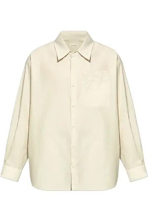 LEMAIRE Long-sleeve cotton-silk shirt