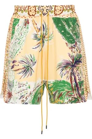 Rhude Palmina silk shorts