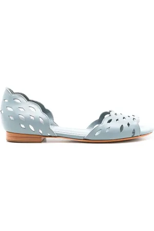 Sarah Chofakian Vivienne perforated-detail sandals
