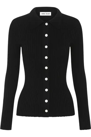 Anna Quan Ashlen button-up ribbed top