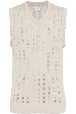 ELEVENTY Knitted cotton vest