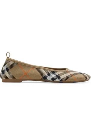 Burberry Checkered knitted ballerina shoes