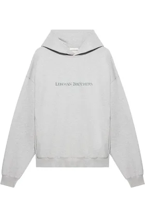 1989 STUDIO Distressed-print cotton hoodie