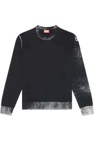 Diesel K-Larence-B reverse-print cotton jumper
