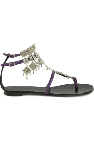 Giuseppe Zanotti Amira embellished suede sandals
