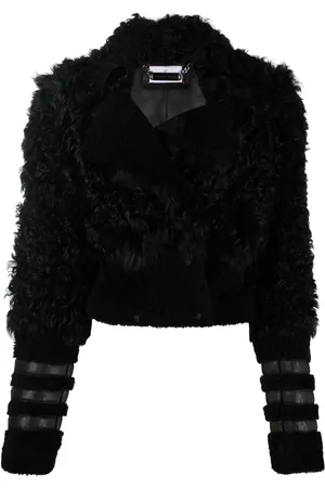 Philipp Plein Gothic Plein fitted shearling jacket