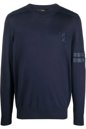 BILLIONAIRE Snakeskin-effect fine-knit jumper