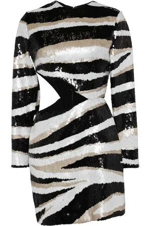 Elie saab Sequin-embroidered silk mini dress