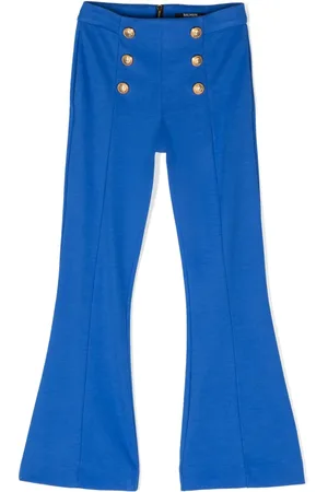 Balmain Decorative-button flared trousers