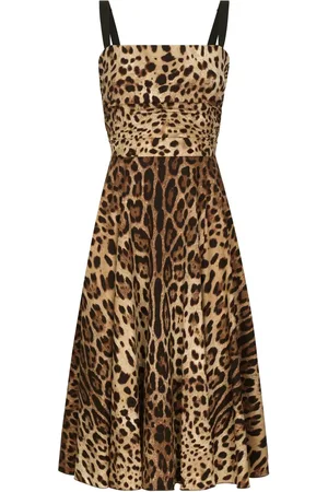 Dolce & Gabbana Leopard-print midi dress