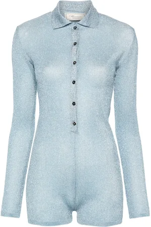 BLUMARINE Lurex knit jumpsuit