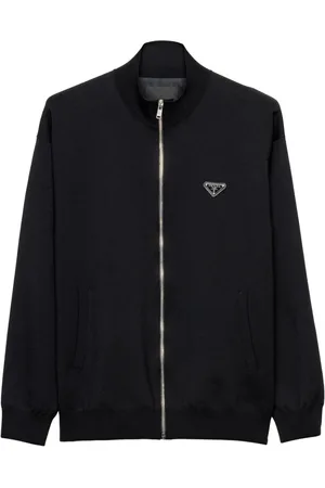 Prada Logo patch cardigan