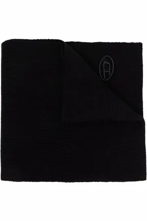 Diesel K-Coder ribbed wool-blend scarf