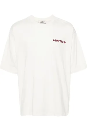 A PAPER KID Logo-print cotton T-shirt