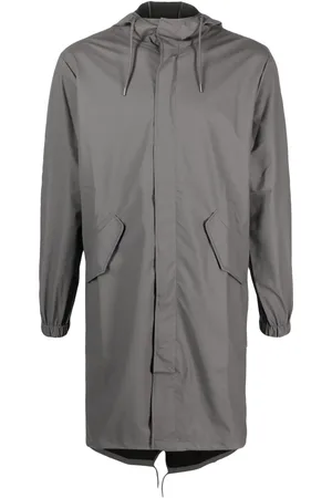 Rains Fishtail drawstring-hood coated parka