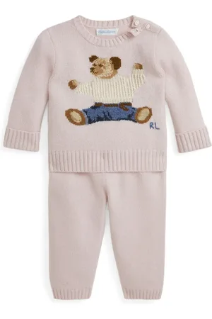 Ralph Lauren Polo Bear intarsia-knit set (set of two)