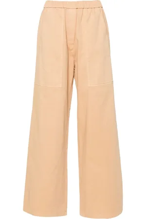FORTE FORTE Elasticated-waistband gabardine palazzo pants