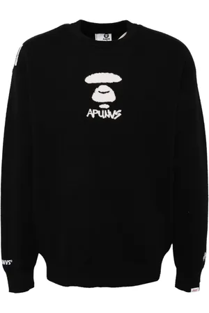 A Bathing Ape Logo-jacquard jumper