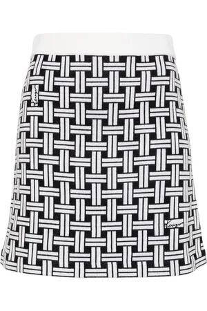 Kenzo Patterned-jacquard mini skirt
