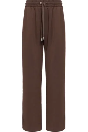 OFF-WHITE Embroidered-motif cotton track pants