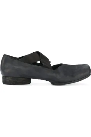 UMA WANG 23mm square-toe leather ballerina shoes