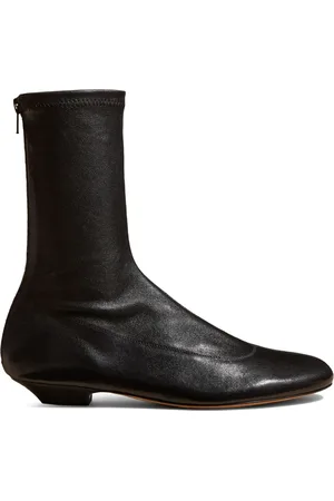 Khaite The Apollo leather ankle boots