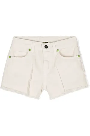 BARROW Frayed denim shorts