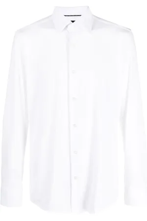 HUGO BOSS Pointed-collar long-sleeve shirt