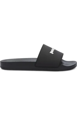 Palm Angels Logo-embossed pool slides