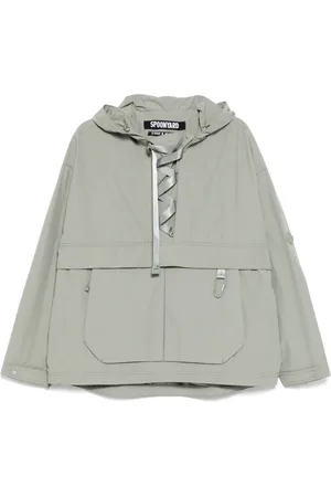Spoonyard Lace-up hooded jacket
