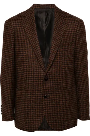 MAN ON THE BOON. Houndstooth single-breasted jacket