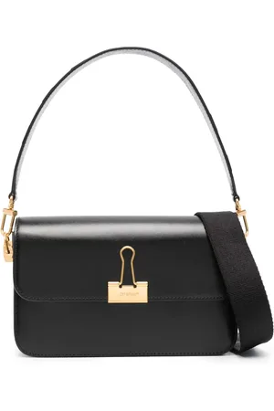 OFF-WHITE Binder leather shoulder bag