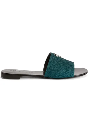 Giuseppe Zanotti Shirley logo-lettering slides