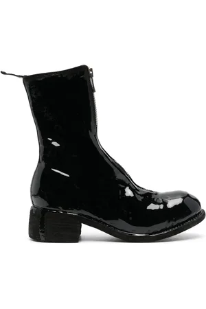 GUIDI Laminated leather boots