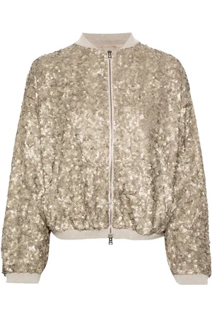 HERNO Sequin-embellished bomber jacket