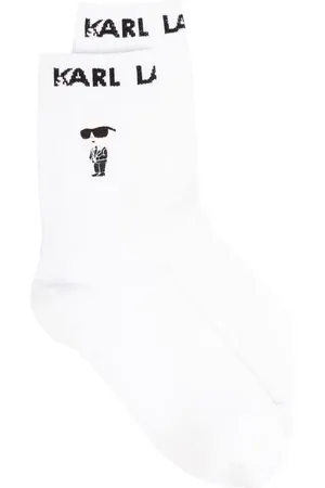 Karl Lagerfeld Ikon intarsia-knit socks (pack of three)