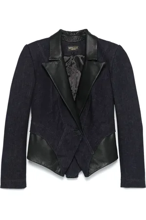 MITILIANE COUTURE Leather-inserts blazer