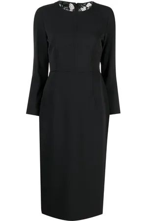 Pinko Floral-lace detail mid dress