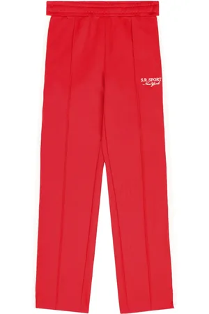 Sporty & Rich Stripe-detail track pants
