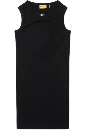 OFF-WHITE Off-stamp ribbed dress