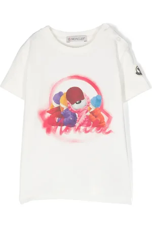 Moncler Graphic-print cotton-blend T-shirt