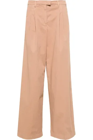 Pinko Wide-leg cotton trousers
