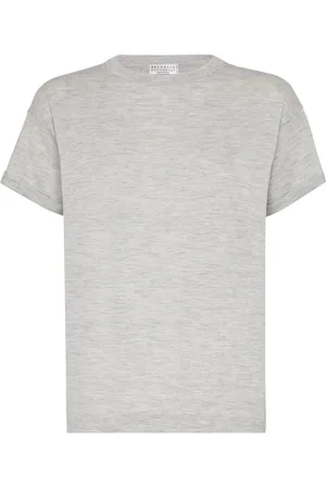 Brunello Cucinelli Lurex-knit T-shirt